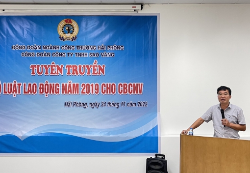 Công đoàn ngành Công Thương Hải Phòng tổ chức Hội nghị tuyên truyền Bộ luật Lao động năm 2019
