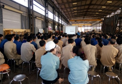 Liên đoàn lao động quận Hồng Bàng tổ chức hội nghị tuyên truyền ATVSLĐ 