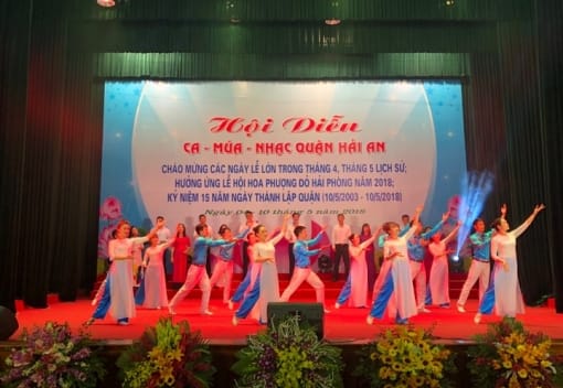 Liên đoàn Lao động quận Hải An phối hợp tổ chức Hội diễn Ca múa nhạc năm 2018