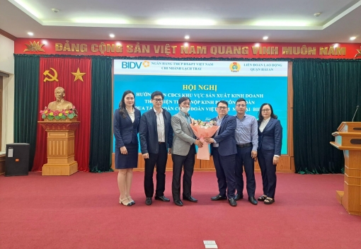 Liên đoàn Lao động quận Hải Anhướng dẫn các CĐCS khối doanh nghiệp thực hiện trích kinh phí qua tài khoản Tổng LĐLĐ Việt Nam