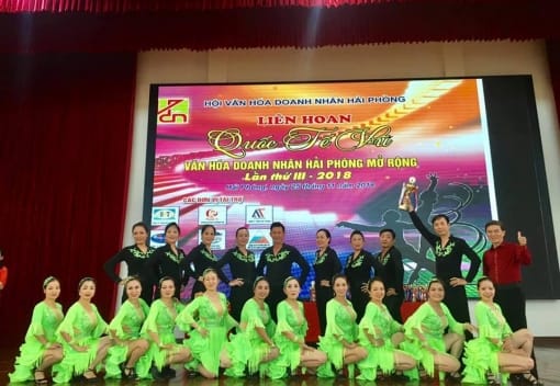CLB Khiêu vũ Thể thao Sao Biển và CLB QTV Văn hóa Doanh nhân tham gia Liên hoan QTV Văn hóa Doanh nhân Hải Phòng mở rộng lần thứ 3 - năm 2018