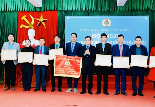LĐLĐ huyện An Dương tổ chức Hội nghị tổng kết phong trào CNVCLĐ  và hoạt động Công đoàn năm 2023