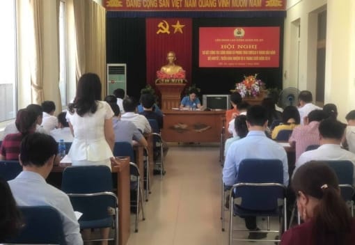 LĐLĐ quận Hải An tổ chức Hội nghị sơ kết công tác công đoàn 6 tháng đầu năm, bổ khuyết nhiệm vụ 6 tháng cuối năm 2018