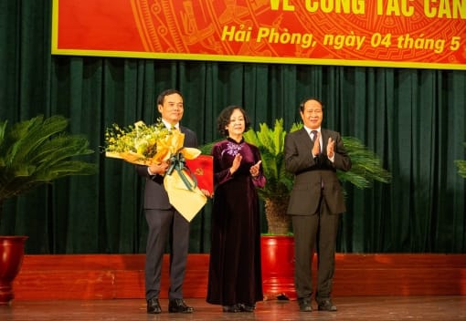 Đồng chí Trần Lưu Quang giữ chức Bí thư Thành ủy thành phố Hải Phòng