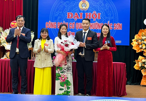 Liên đoàn Lao động quận Kiến An chỉ đạo tổ chức thành công Đại hội điểm Công đoàn cơ sở Cơ quan phường Bắc Sơn nhiệm kỳ 2023-2028