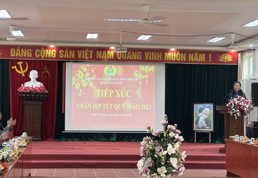 LĐLĐ quận Ngô Quyền tổ chức tiếp xúc cán bộ công đoàn nghỉ hưu trên địa bàn quận nhân dịp Xuân Quý Mão 2023